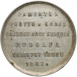 Medal Arcyksiążę Rudolf 1887 (Schindler Lwów)