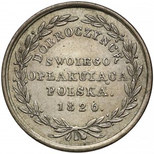 Medal, Aleksander I - Polska swojemu dobroczyńcy 1826