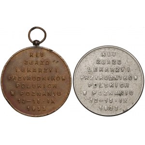 Medal XIV Zjazd Lekarzy i Przyrodników Polskich w Poznaniu 1933 (2szt)