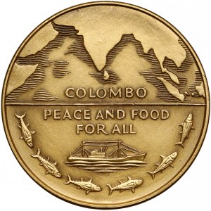 Italy, GOLD medal Sirimavo Bandaranaike, FAO Ceres - Rome
