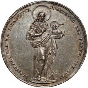 Śląsk, WROCŁAW, Medal z panoramą miasta 1629 HZ (Dadler) - rzadki