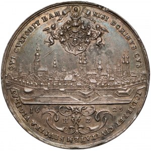 Śląsk, WROCŁAW, Medal z panoramą miasta 1629 HZ (Dadler) - rzadki