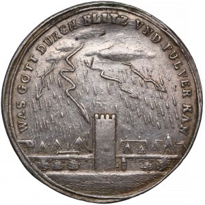 Śląsk, WROCŁAW, Medal wybuch prochowni 1749 (Kittel)