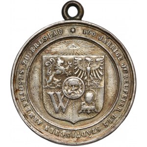 Śląsk, WROCŁAW, Medal 100-lecie miejskiego przytułku 1888