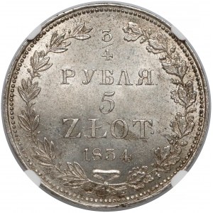 3/4 rubla = 5 złotych 1834 MW, Warszawa - piękna i rzadka