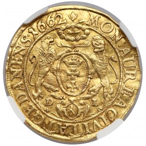 Jan II Kazimierz, Dukat Gdańsk 1662 DL