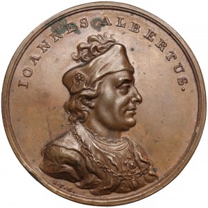 Medal z suity królewskiej - Jan Olbracht - odbitka w brązie - ex. Nagorka