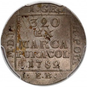 Poniatowski, Grosz srebrny 1782 E.B. - piękny