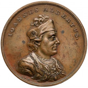 Medal z suity królewskiej - Jan Olbracht - odbitka w brązie - ex Herstal