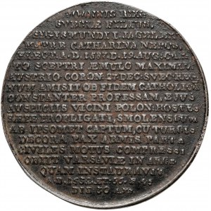 Medal z suity królewskiej - Zygmunt III Waza - odlew Białogon 