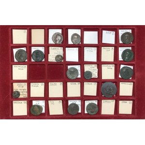 Cesarstwo Rzymskie, zestaw 15 monet brązowych, I wiek n.e. (15)