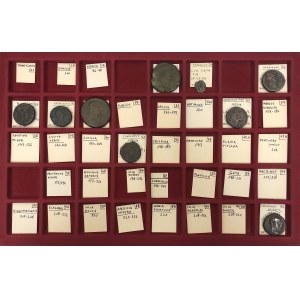 Cesarstwo Rzymskie, Aleksandria, zestaw 9 monet brązowych II - III wiek n.e. (9)