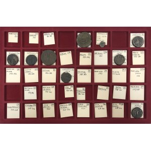 Cesarstwo Rzymskie, Aleksandria, zestaw 9 monet brązowych II - III wiek n.e. (9)