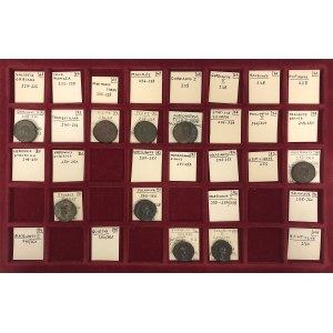 Roman Empire, lot of nine (9) AE tetradrachms from Alexandria, III century A.D.