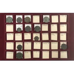 Cesarstwo Rzymskie, zestaw 11 monet brązowych, II - III wiek n.e. (11)
