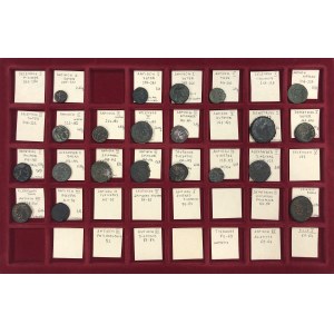 Królestwo Seleukidów, zestaw 21 monet brązowych, III - I wiek p.n.e. (21)