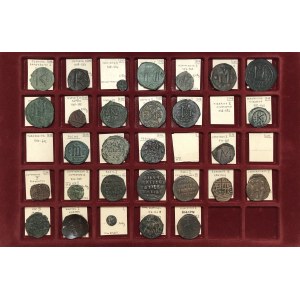 Byzantine Empire, lot of thirty (30) AE issues, VI - VII century A.D.