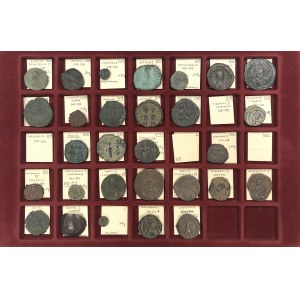 Byzantine Empire, lot of thirty (30) AE issues, VI - VII century A.D.