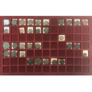 Grecja, zestaw 32 monet srebrnych i brązowych, IV - II wiek p.n.e. (32)