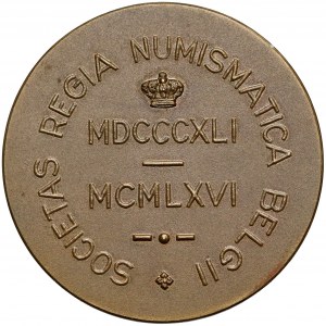 Medal Joachim Lelewel, Belgijskie Towarzystwo Numizmatyczne, 1966 r. 