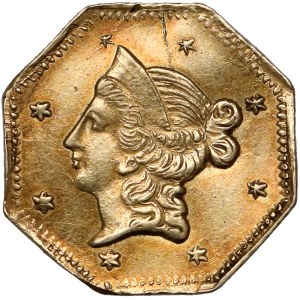 USA, California Gold, 1 Dollar 1853