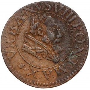 Papal States, Comtat Venaissin, Urban VIII, Quattrino 1635