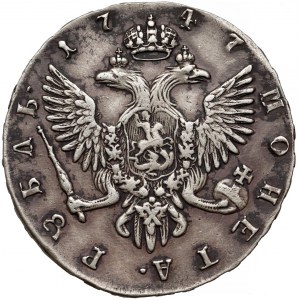 Rosja, Elżbieta, Rubel 1747, Petersburg