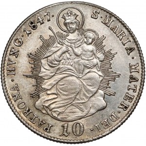 Hungary, Ferdinand V, 10 Kreuzer 1847