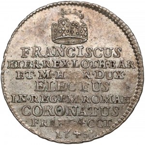 Austria, Franciszek I, Żeton koronacyjny 1745