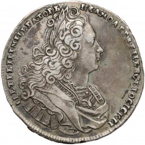 Russia, Peter II, Rouble 1727, Moscow - rare variant (R1)
