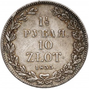 1-1/2 rubla = 10 złotych 1835 НГ, Petersburg 