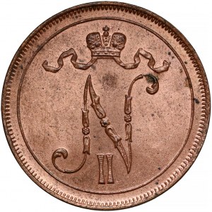 Finlandia / Rosja, Mikołaj II, 10 penniä 1916