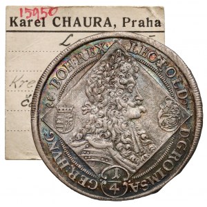 Węgry, Leopold I, 1/4 talara 1694 - ex. Karel Chaura