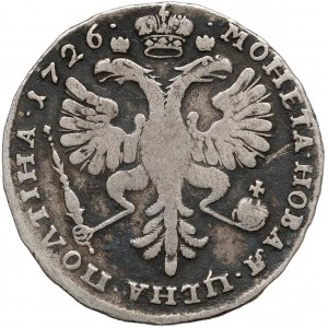 Russia, Catherine I, Poltina 1726, Moscow - rare
