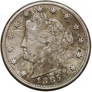 USA, 5 Cents 1885 - Liberty Nickel - very rare