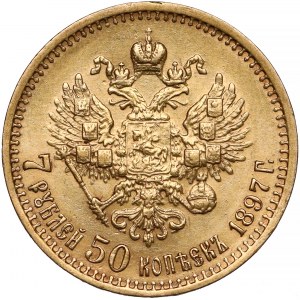 Rosja, Mikołaj II, 7 1/2 rubla 1897