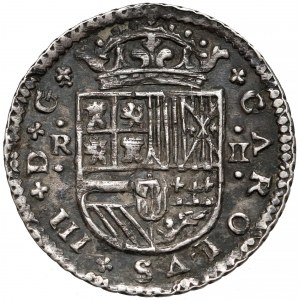 Spain, Principality of Catalonia, Carlos III, 2 Reales 1712