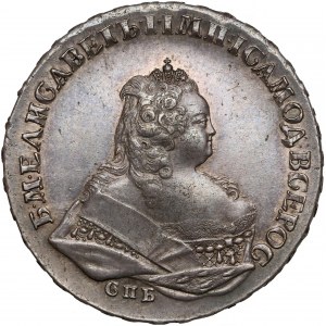 Rosja, Elżbieta, Rubel 1742, Petersburg - piękny egzemplarz