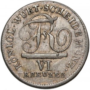 Niemcy, Wirtembergia, 6 krajcarów 1811