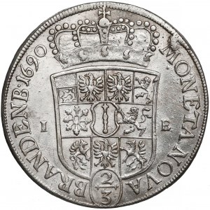 Niemcy, Brandenburgia-Prusy, Fryderyk III, 2/3 talara (gulden) 1690