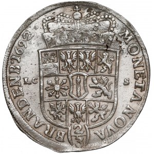 Niemcy, Brandenburgia-Prusy, Fryderyk III, 2/3 talara (gulden) 1692