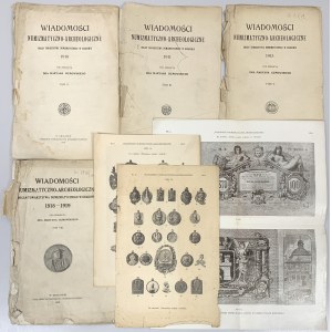 WNA karty tytułowe, spisy rzeczy i tablice 1910-1919 (11szt)