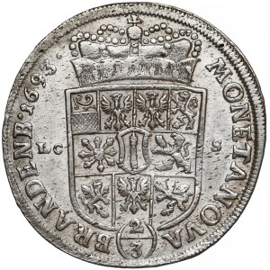 Niemcy, Brandenburgia-Prusy, Fryderyk III, 2/3 talara (gulden) 1693