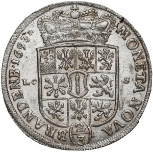 Niemcy, Brandenburgia-Prusy, Fryderyk III, 2/3 talara (gulden) 1693