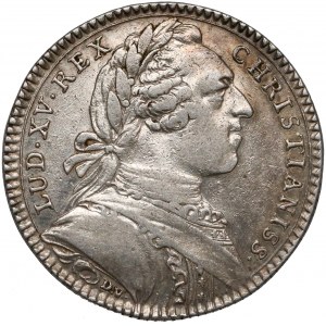 Francja, Ludwik XV, Żeton 1758 CONSILIUM VAL... - popiersie