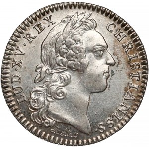 France, Louis XV, Token 1758 CONSILIUM VAL... - head