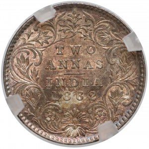 British India, Victoria, 2 Annas 1862