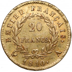 France, Napoleon Bonaparte, 20 Francs 1810-A
