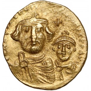 Byzantine Empire, Heraclius with Heraclius Contantius, AV Solidus (616-625)