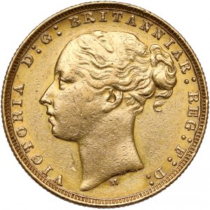 Australia, Victoria, Sovereign 1877-M, Melbourne